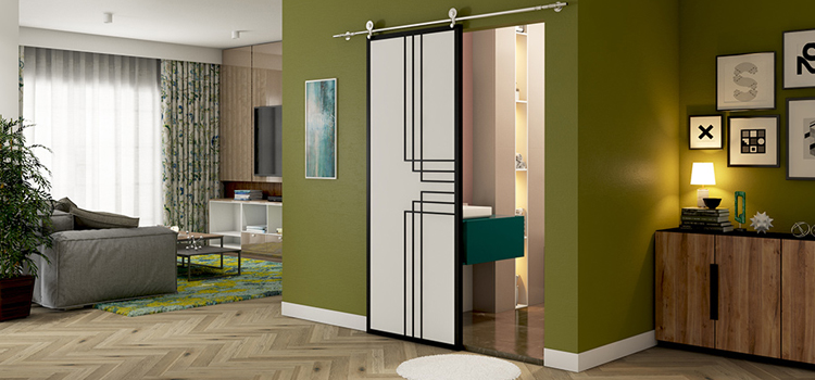 sliding bathroom door installation in Punta Gorda